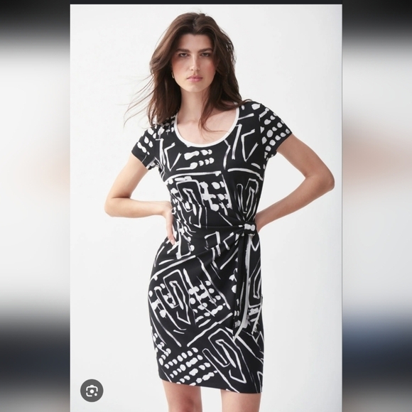 Joseph Ribkoff Dresses & Skirts - Joseph Ribkoff Black/ Vanilla Dress Style 221227 Size 6